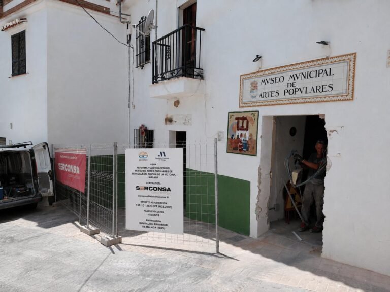 Obras de reforma del Museo de Artes Populares de Benagalbón
