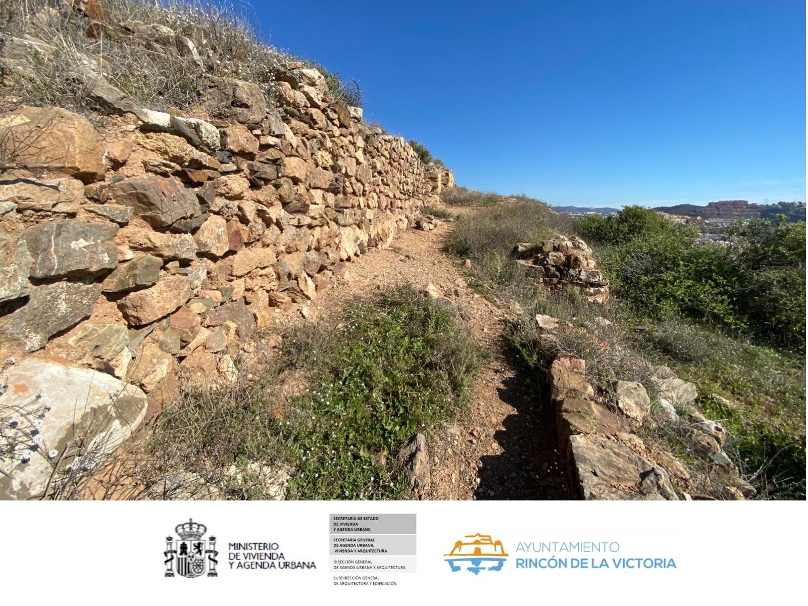 Muralla del Castillo de Bezmiliana, en Rincón de la Victoria