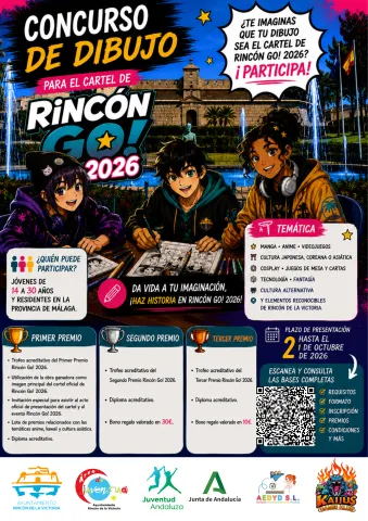 Cartel del concurso de dibujo para el cartel del Salón del Manga RincónGo! 2026