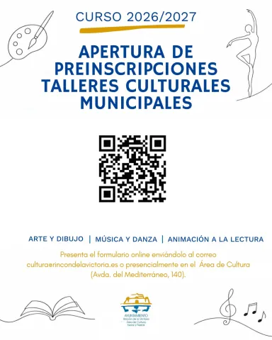 Presentación de los talleres municipales de Música y Danza, Arte y Dibujo y Animación a la Lectura de Rincón de la Victoria