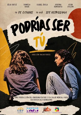 «Podrías ser tú»: teatro sobre la salud mental de los adolescentes el 10 de octubre en el IES Bezmiliana